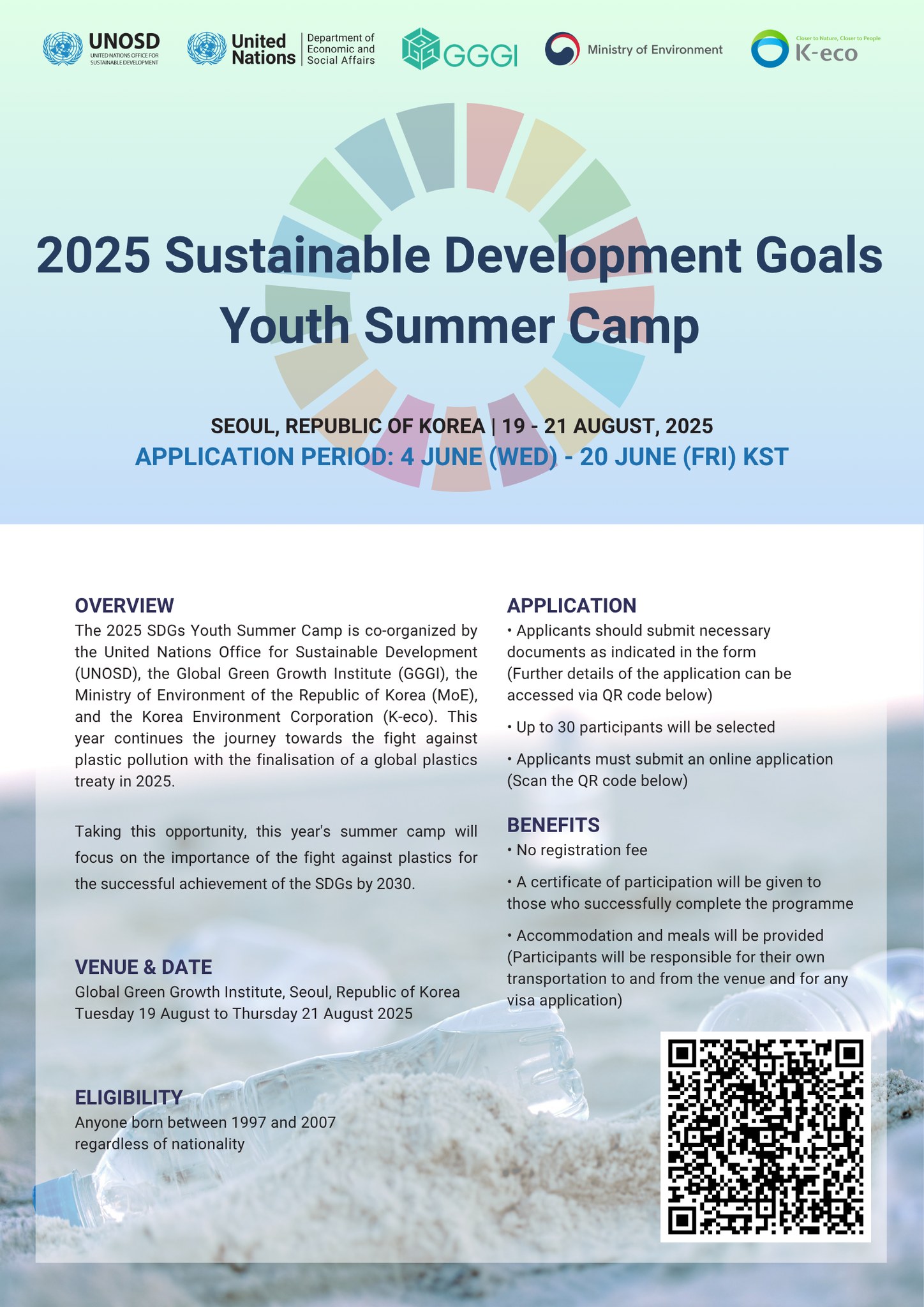 sdgs youth summer camp, youth camp south korea