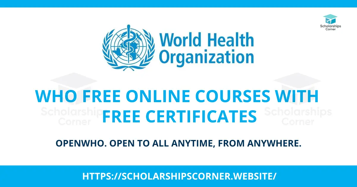 WHO courses, free online courses, unicef courses