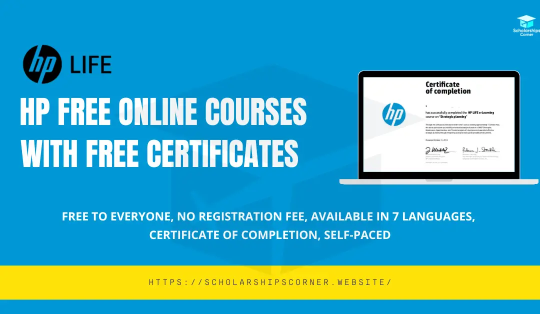 HP Free Online Courses with Free Certificates 2024 | HP Life Courses