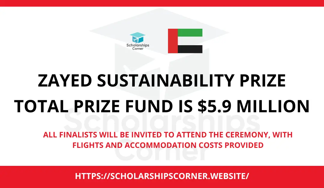 Zayed Sustainability Prize 2024 | Total Prize Fund is $5.9 million