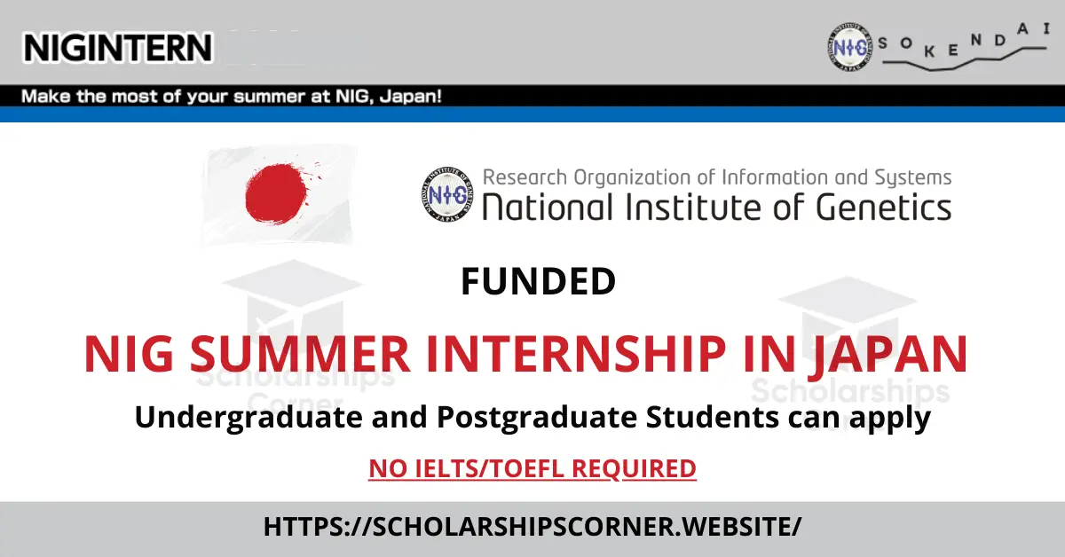 NIG Summer Internship, internship in japan,