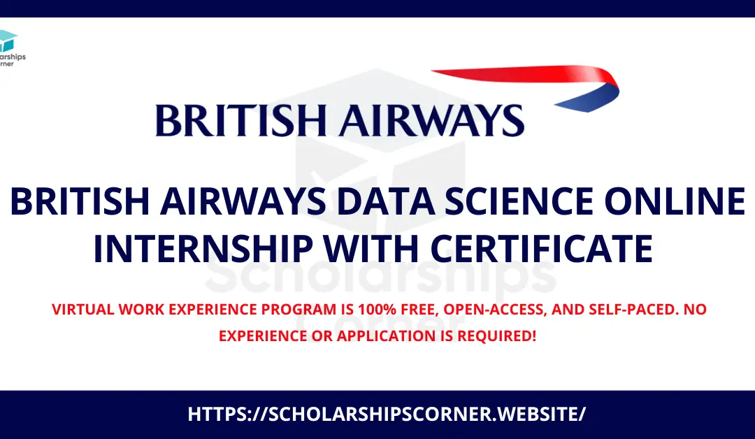 British Airways Data Science Online Internship with Certificate 2023