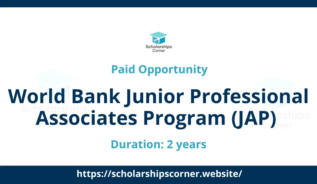 World Bank Junior Professional Associates Program (JAP) 2024-25