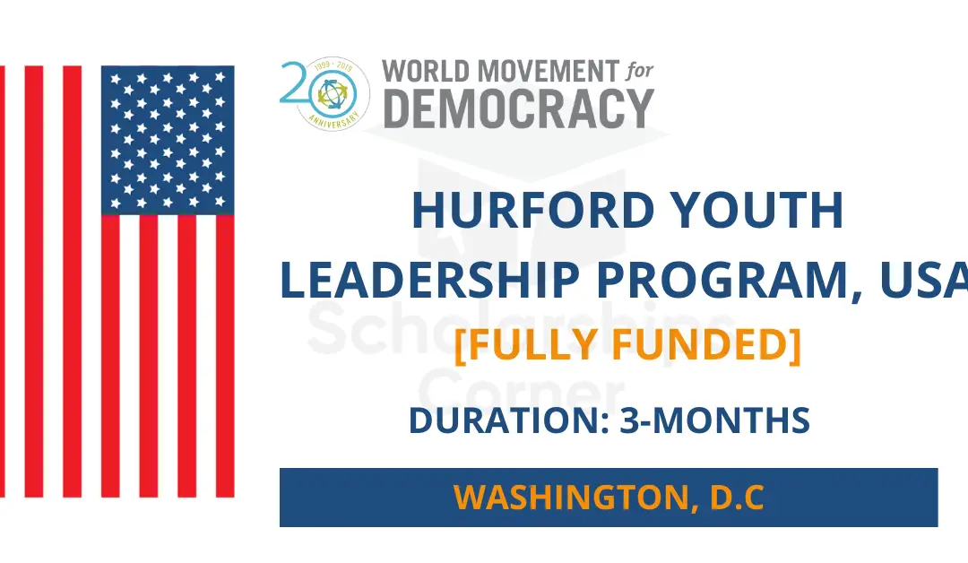 Hurford Youth Fellowship Program 2024 in the USA | Fully Funded