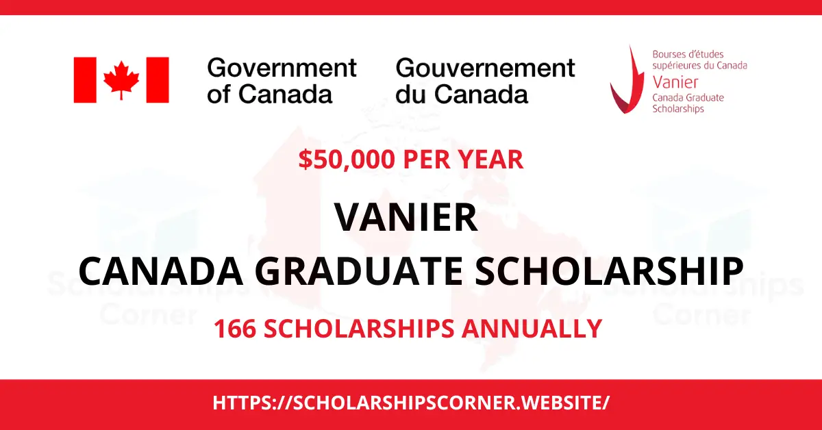 Vanier Canada Graduate Scholarship, study in canada