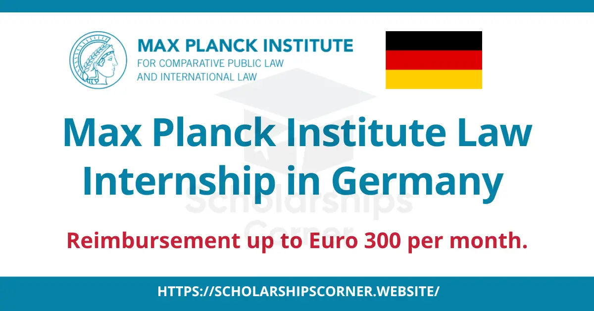 Max Planck Institute Law Internship, internships in germany