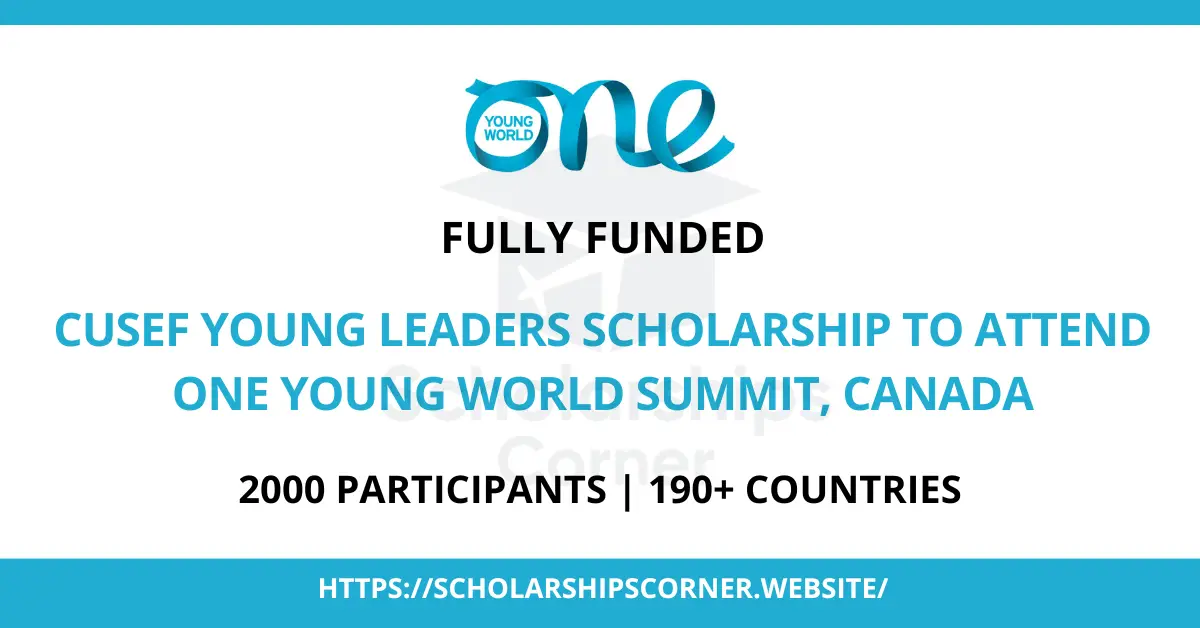 one young world scholarship, fully funded conference in canada