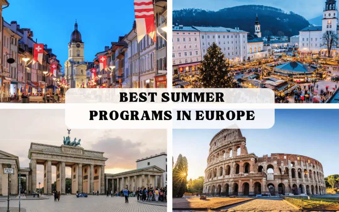best summer programs in europe, top summer schools in europe, summer students programs 2024
