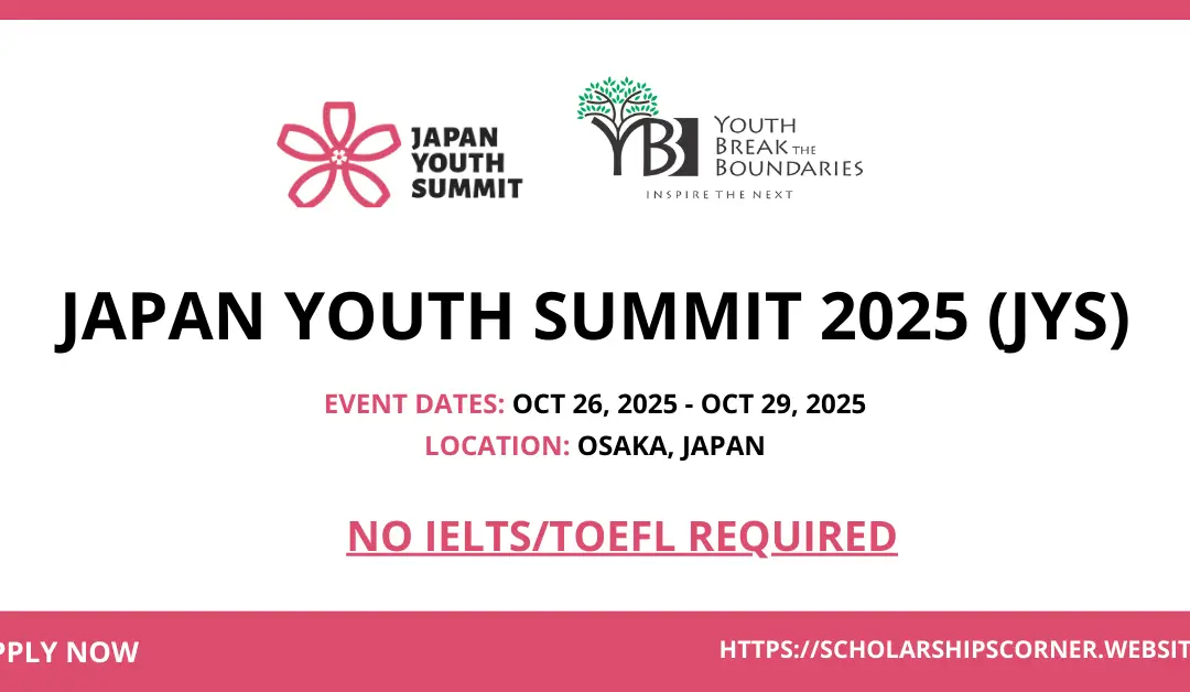 Japan Youth Summit 2025 | Osaka 26-29 October | JYS 2025