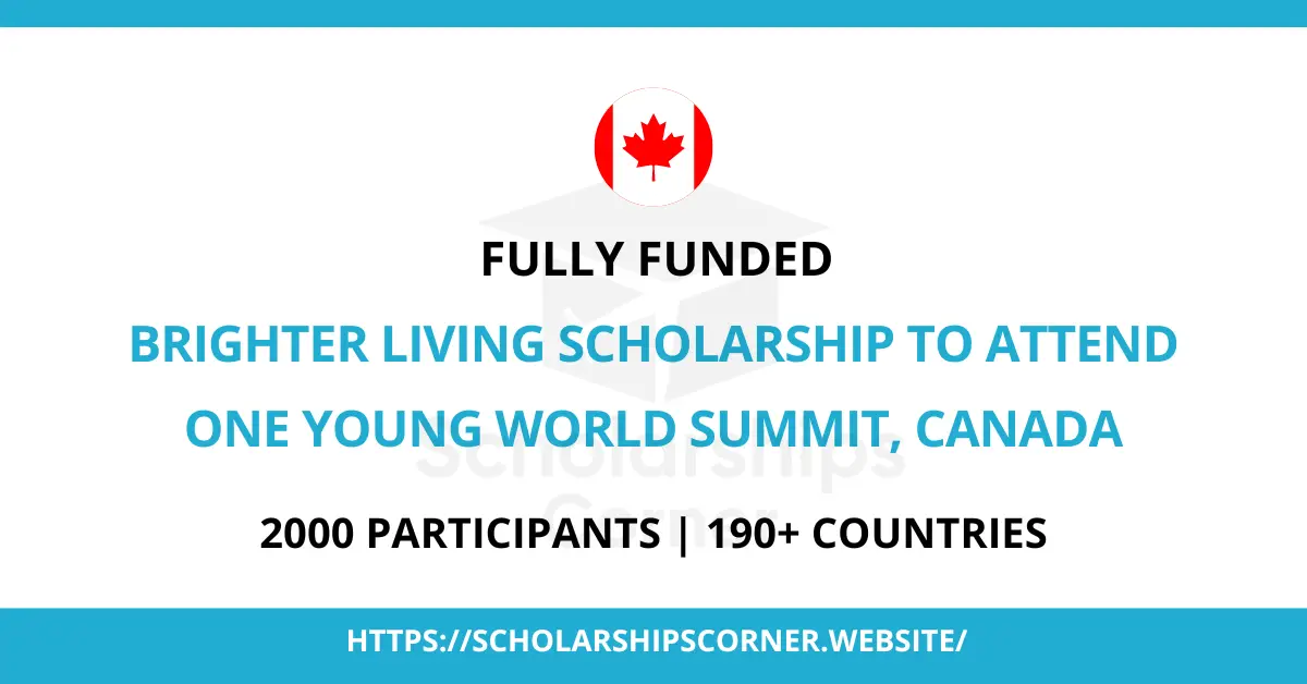 one young world scholarship, fully funded conference in canada