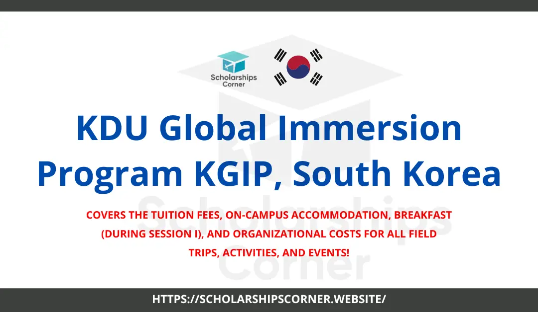 kdu global scholarships, south korea scholarships, scholarships in korea
