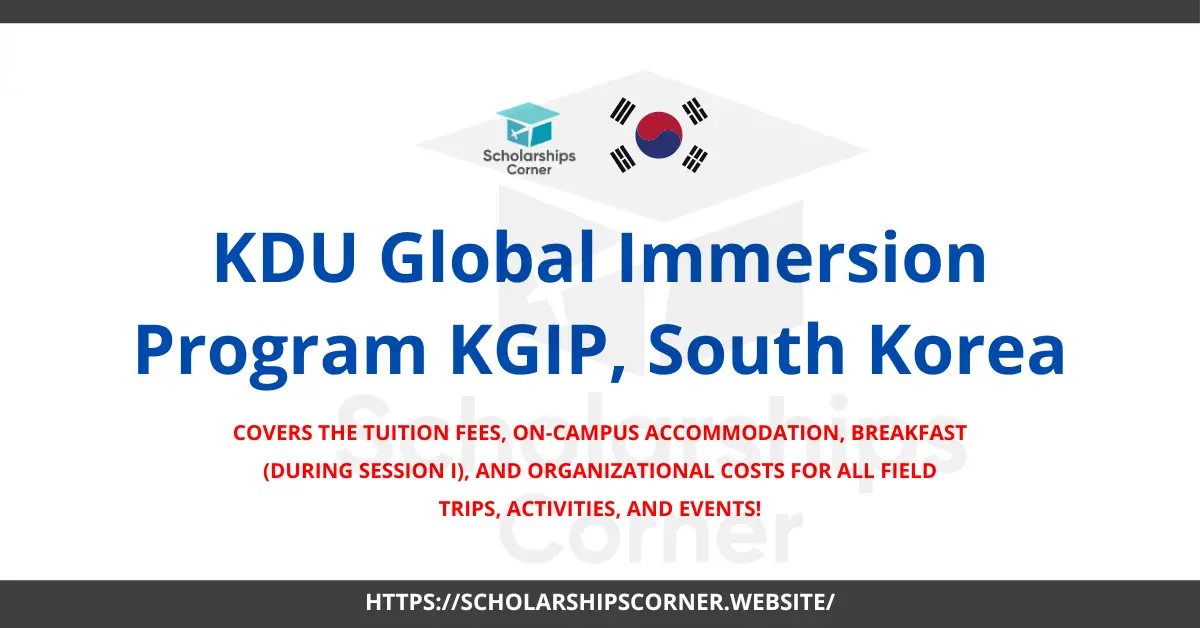 kdu global scholarships, south korea scholarships, scholarships in korea