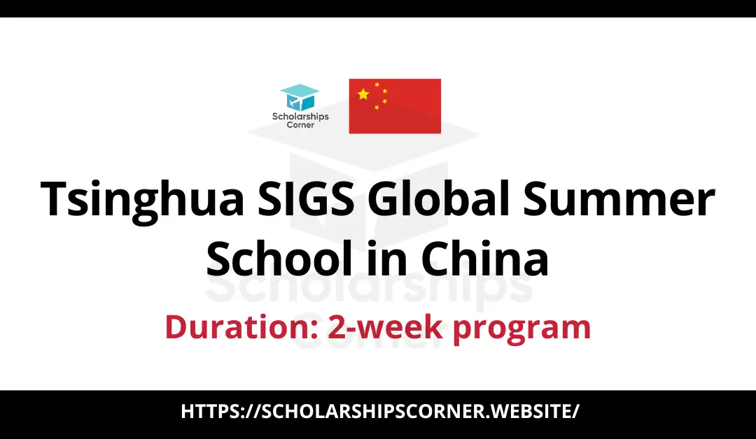 Tsinghua SIGS Global Summer School in China | Paid Program