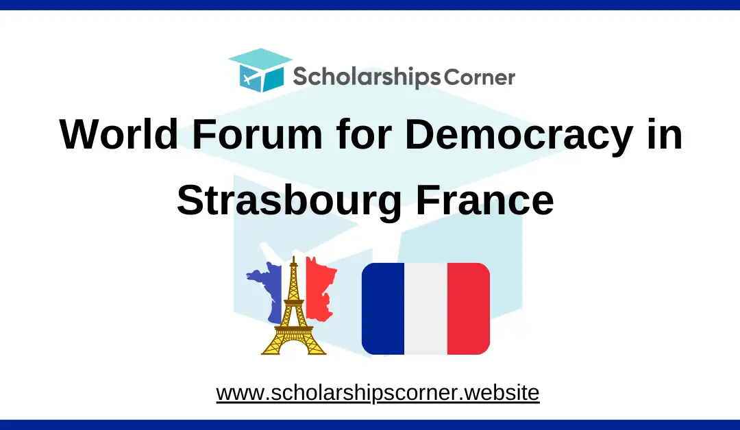 World Forum for Democracy 2025 in France | Apply Now