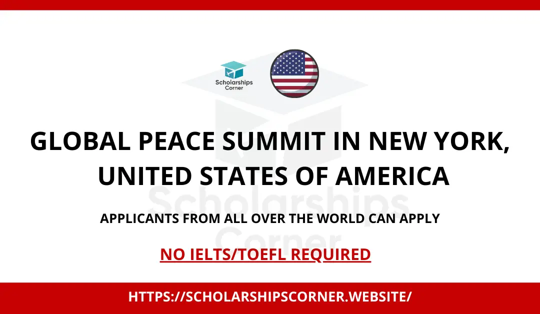 Global Peace Summit 2024 in New York, USA | Fully Funded and Partially Funded Seats