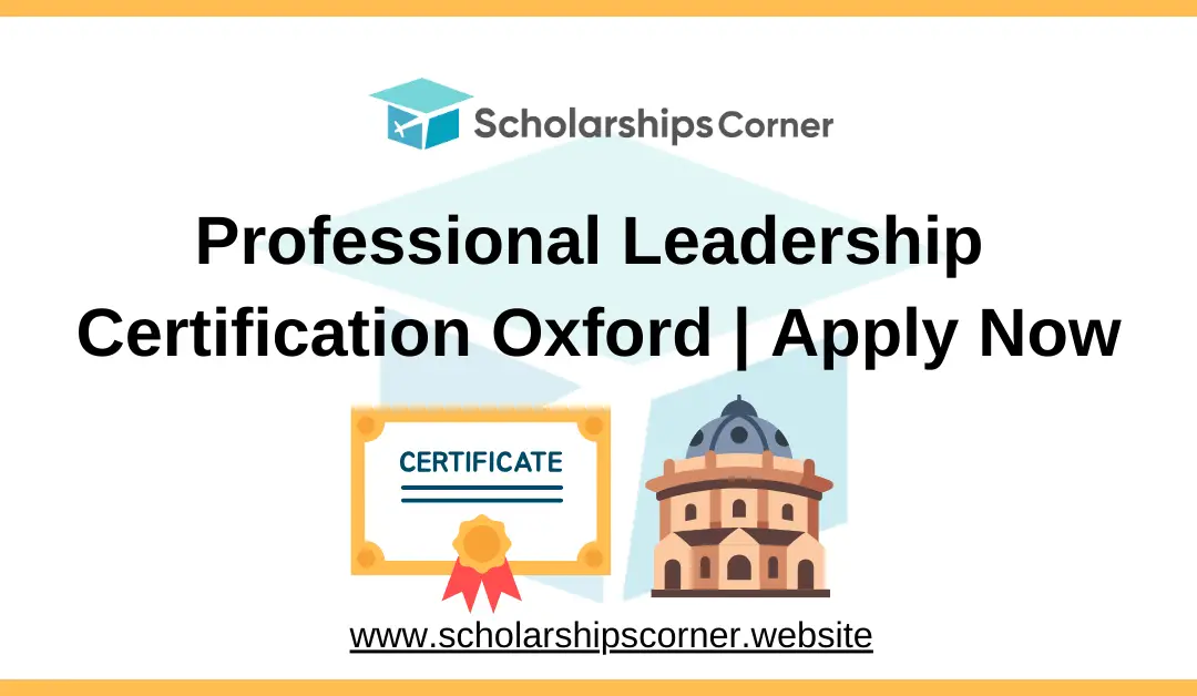 Professional Leadership Certification, oxford certification