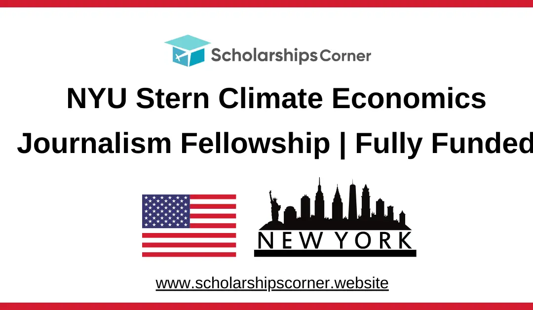 NYU Stern Climate Economics Journalism Fellowship 2025 | Fully Funded