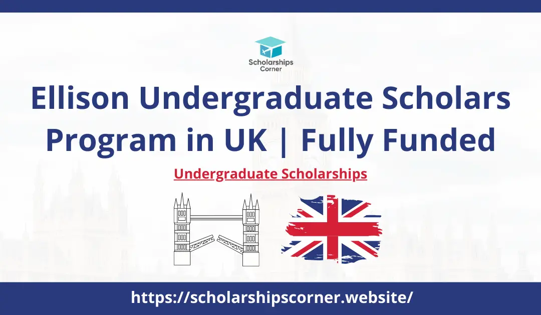 Ellison Undergraduate Scholars Program in UK 2026 | Fully Funded