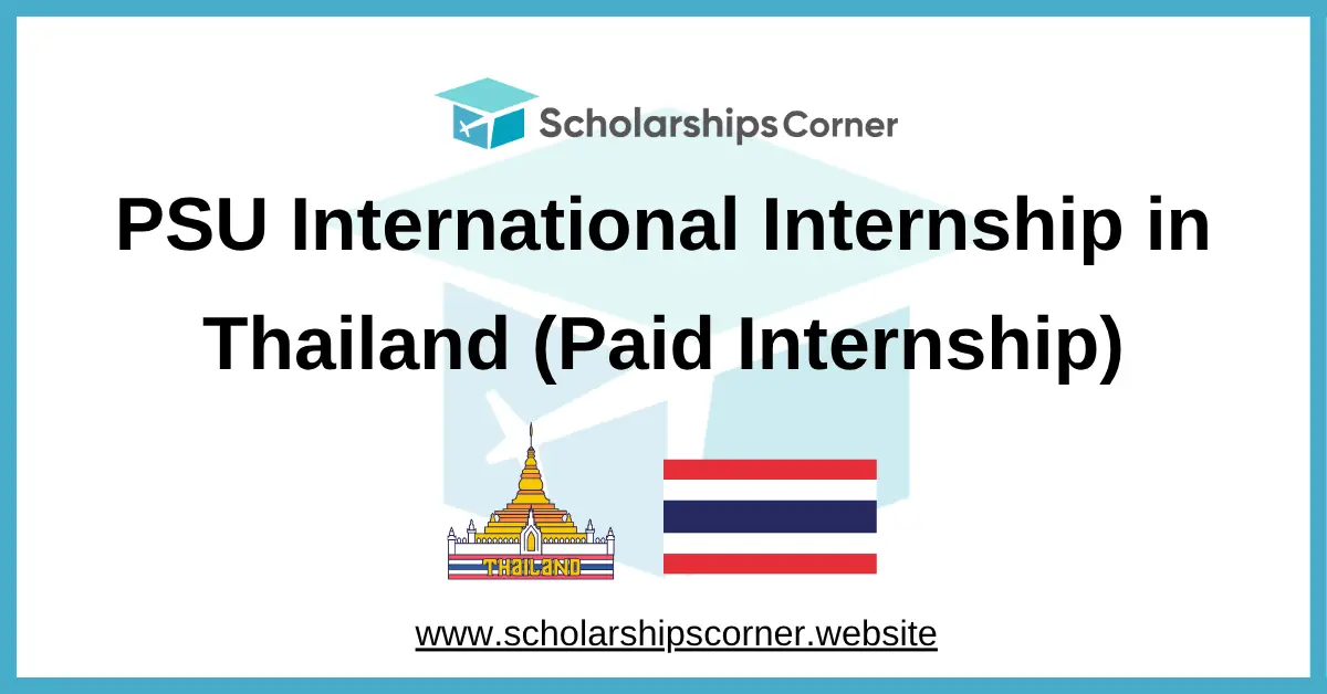 PSU International Internship, internship in thailand, thailand scholarship
