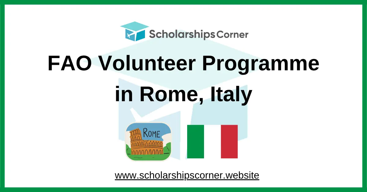 fao volunteer program, fao internship, united nations opportunities